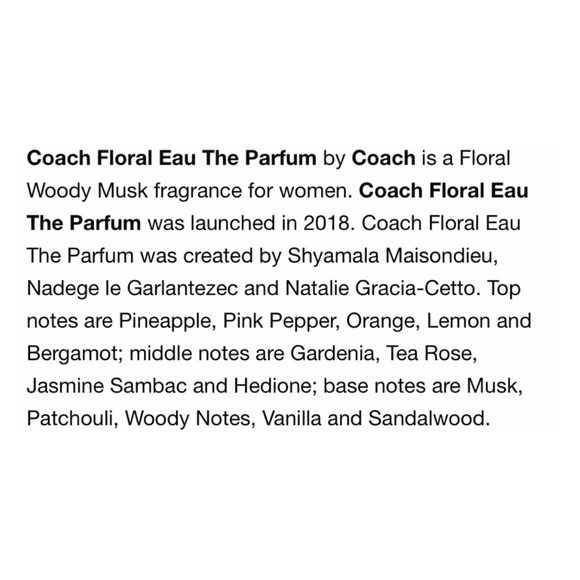 COACH Floral Eau de Parfum Mini Splash - .15 fl oz NIB - Picture 5 of 8